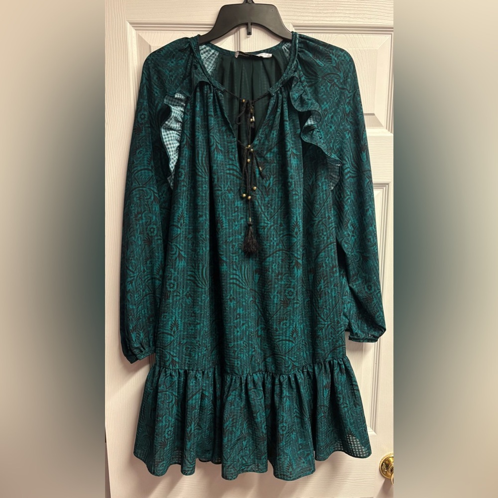Rebecca Minkoff Floral Ruffled Mini Dress Size Medium